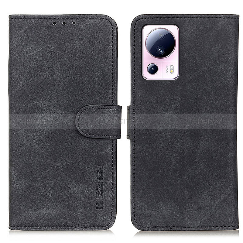 Coque Portefeuille Livre Cuir Etui Clapet K03Z pour Xiaomi Mi 13 Lite 5G Noir Plus