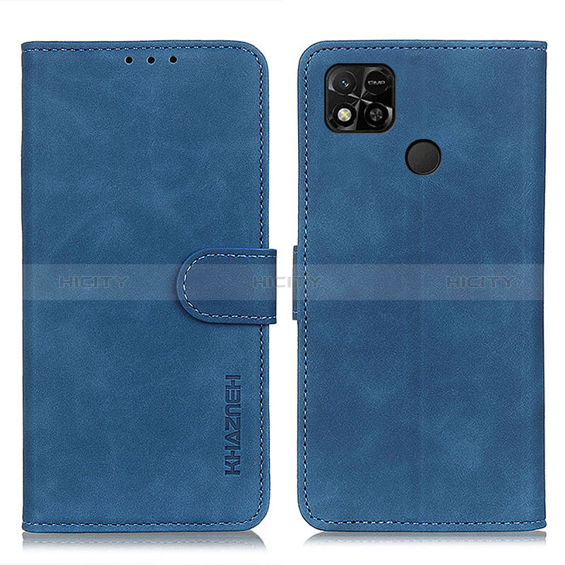 Coque Portefeuille Livre Cuir Etui Clapet K03Z pour Xiaomi POCO C3 Bleu Plus