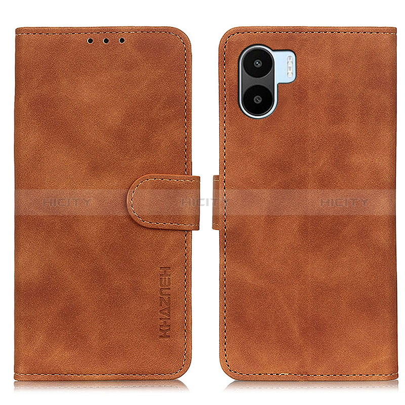 Coque Portefeuille Livre Cuir Etui Clapet K03Z pour Xiaomi Poco C51 Marron Plus