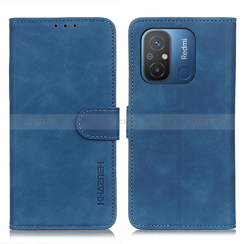 Coque Portefeuille Livre Cuir Etui Clapet K03Z pour Xiaomi Poco C55 Bleu Plus