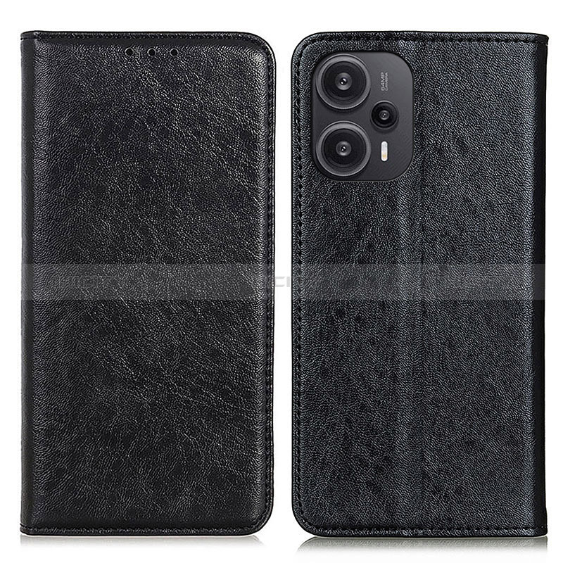 Coque Portefeuille Livre Cuir Etui Clapet K03Z pour Xiaomi Poco F5 5G Noir Plus