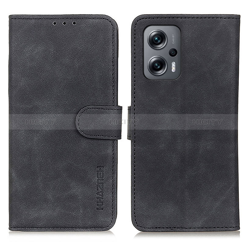 Coque Portefeuille Livre Cuir Etui Clapet K03Z pour Xiaomi Poco X4 GT 5G Noir Plus