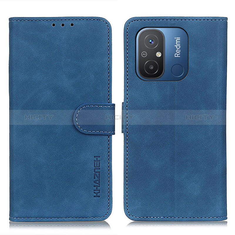 Coque Portefeuille Livre Cuir Etui Clapet K03Z pour Xiaomi Redmi 12C 4G Bleu Plus