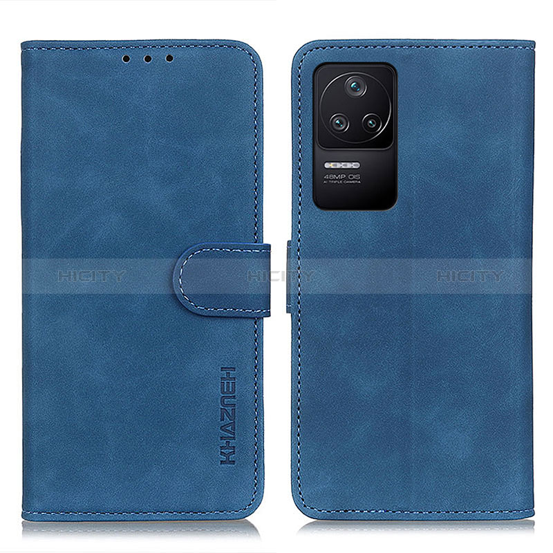 Coque Portefeuille Livre Cuir Etui Clapet K03Z pour Xiaomi Redmi K40S 5G Bleu Plus