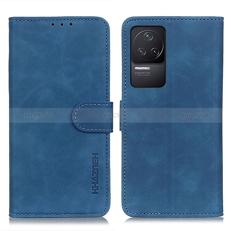 Coque Portefeuille Livre Cuir Etui Clapet K03Z pour Xiaomi Redmi K50 5G Bleu Plus