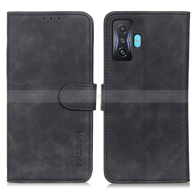 Coque Portefeuille Livre Cuir Etui Clapet K03Z pour Xiaomi Redmi K50 Gaming 5G Noir Plus