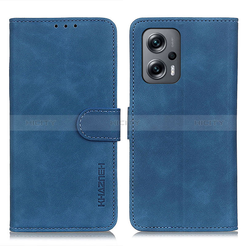 Coque Portefeuille Livre Cuir Etui Clapet K03Z pour Xiaomi Redmi K50i 5G Bleu Plus