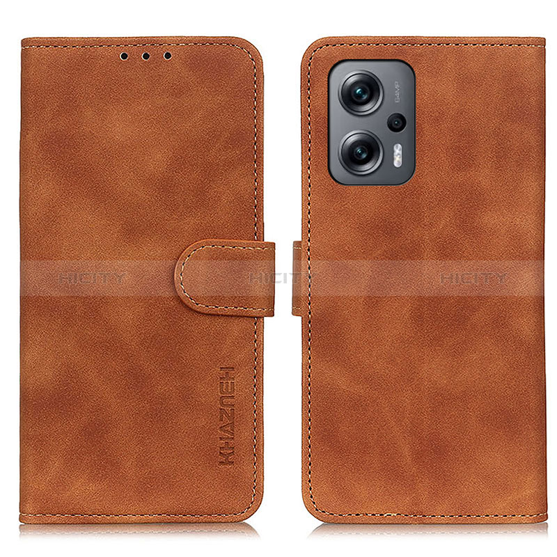 Coque Portefeuille Livre Cuir Etui Clapet K03Z pour Xiaomi Redmi K50i 5G Marron Plus