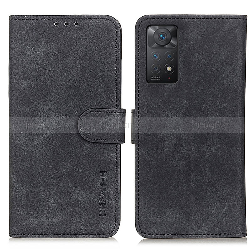 Coque Portefeuille Livre Cuir Etui Clapet K03Z pour Xiaomi Redmi Note 11 Pro 4G Noir Plus