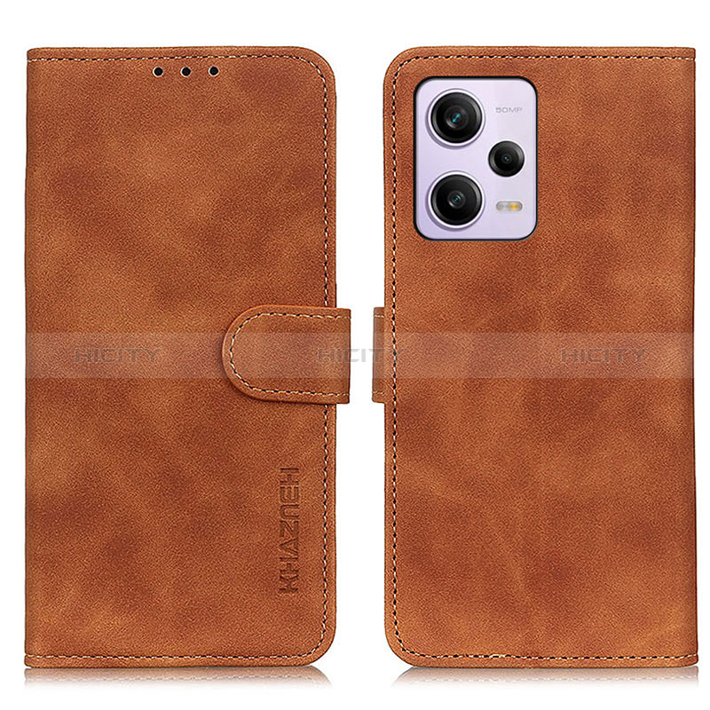 Coque Portefeuille Livre Cuir Etui Clapet K03Z pour Xiaomi Redmi Note 12 Pro+ Plus 5G Marron Plus