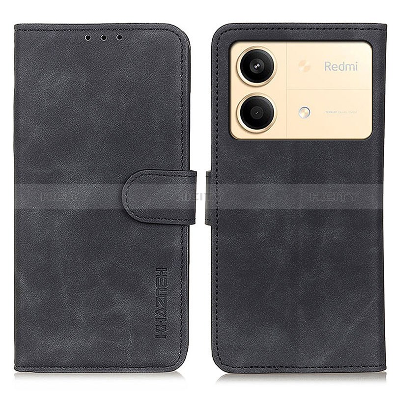 Coque Portefeuille Livre Cuir Etui Clapet K03Z pour Xiaomi Redmi Note 13R Pro 5G Noir Plus