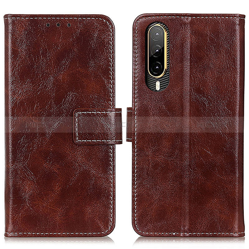 Coque Portefeuille Livre Cuir Etui Clapet K04Z pour HTC Desire 22 Pro 5G Marron Plus