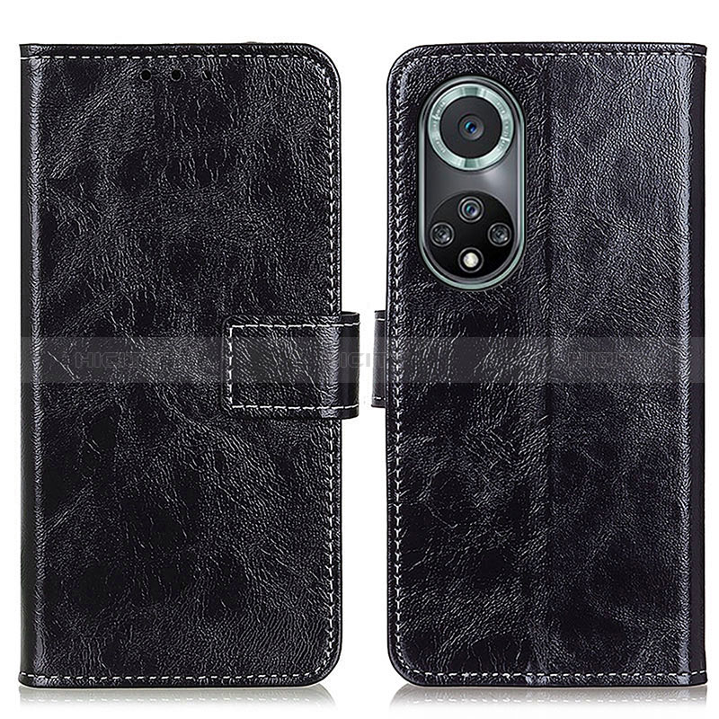 Coque Portefeuille Livre Cuir Etui Clapet K04Z pour Huawei Honor 50 Pro 5G Noir Plus