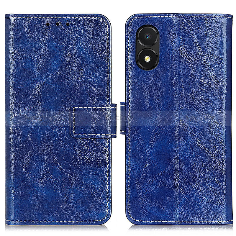 Coque Portefeuille Livre Cuir Etui Clapet K04Z pour Huawei Honor X5 Bleu Plus