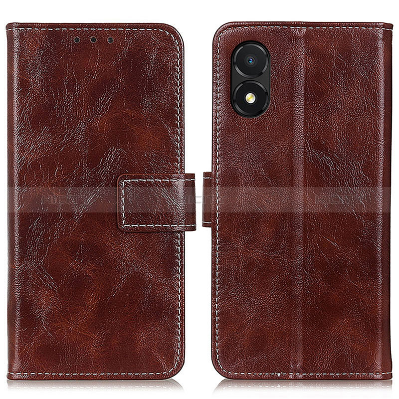 Coque Portefeuille Livre Cuir Etui Clapet K04Z pour Huawei Honor X5 Marron Plus