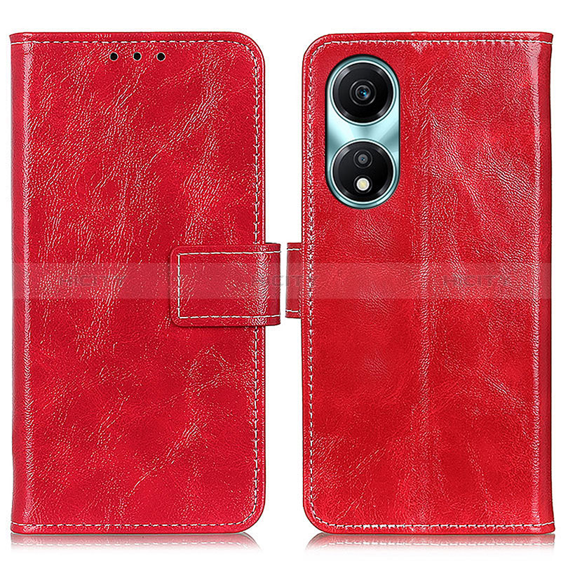 Coque Portefeuille Livre Cuir Etui Clapet K04Z pour Huawei Honor X5 Plus Rouge Plus