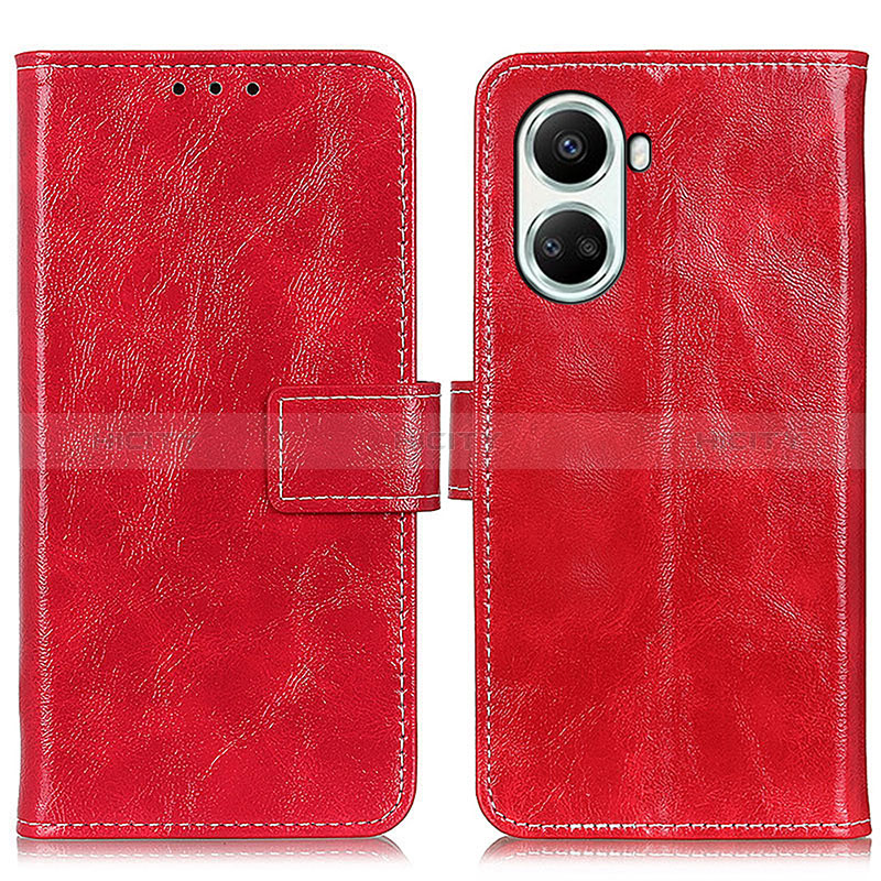 Coque Portefeuille Livre Cuir Etui Clapet K04Z pour Huawei Nova 10 SE Rouge Plus