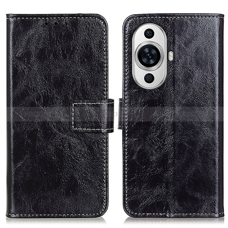 Coque Portefeuille Livre Cuir Etui Clapet K04Z pour Huawei Nova 11 Noir Plus