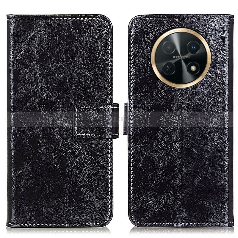 Coque Portefeuille Livre Cuir Etui Clapet K04Z pour Huawei Nova Y91 Noir Plus