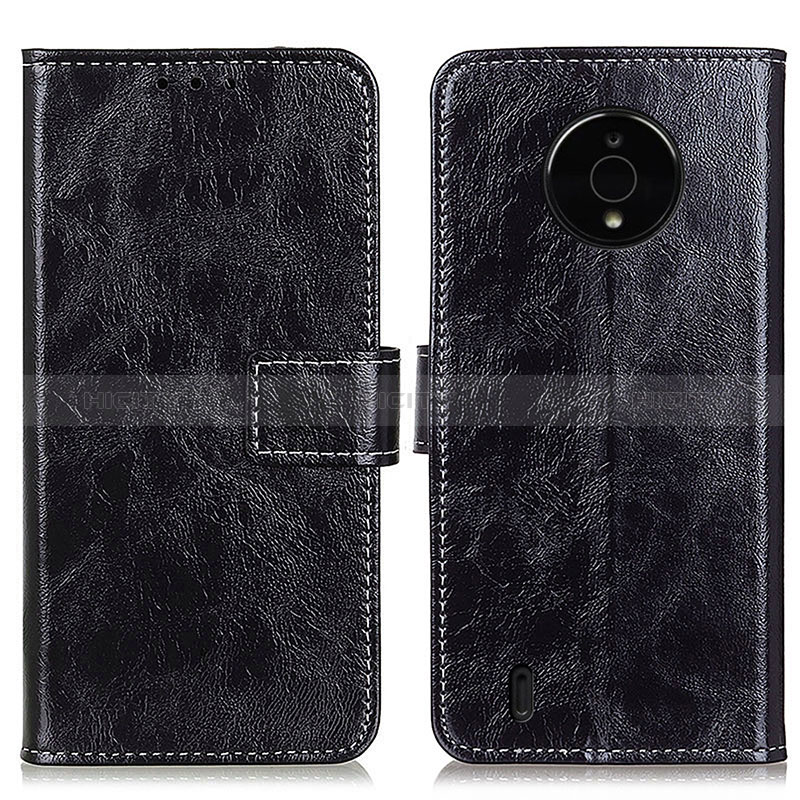 Coque Portefeuille Livre Cuir Etui Clapet K04Z pour Nokia C200 Noir Plus