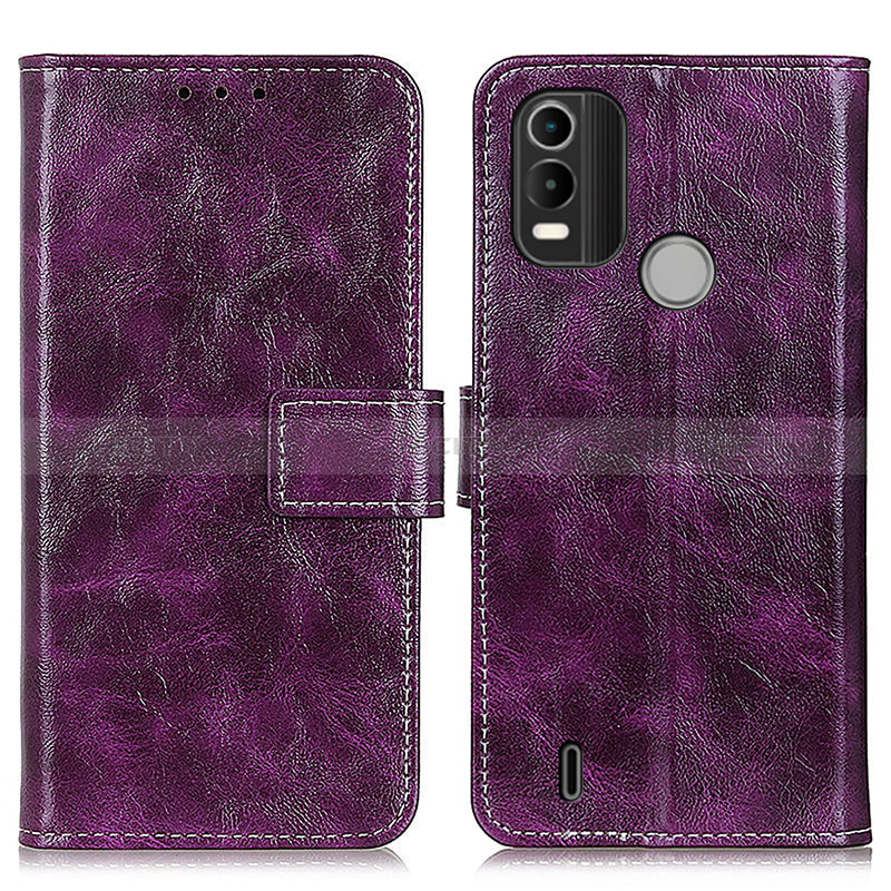 Coque Portefeuille Livre Cuir Etui Clapet K04Z pour Nokia G11 Plus Violet Plus