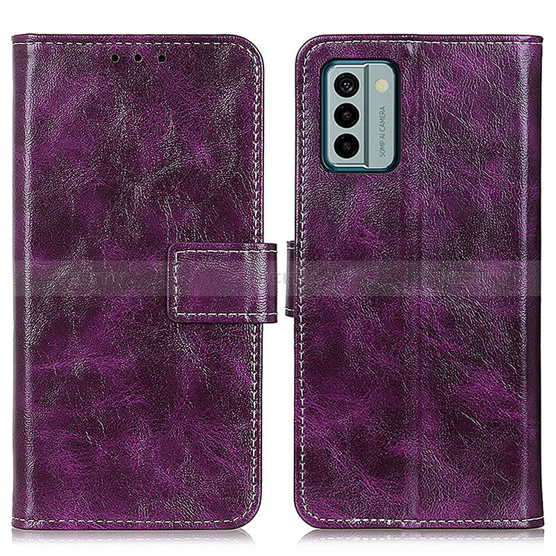 Coque Portefeuille Livre Cuir Etui Clapet K04Z pour Nokia G22 Violet Plus