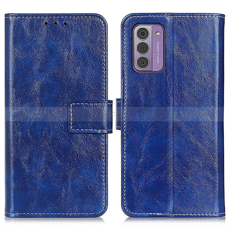 Coque Portefeuille Livre Cuir Etui Clapet K04Z pour Nokia G310 5G Bleu Plus