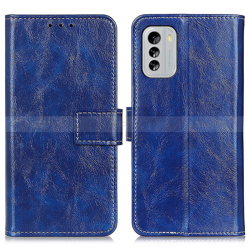 Coque Portefeuille Livre Cuir Etui Clapet K04Z pour Nokia G60 5G Bleu Plus