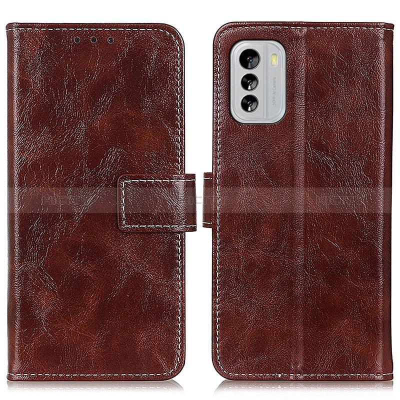 Coque Portefeuille Livre Cuir Etui Clapet K04Z pour Nokia G60 5G Marron Plus