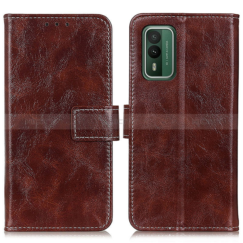 Coque Portefeuille Livre Cuir Etui Clapet K04Z pour Nokia XR21 Marron Plus