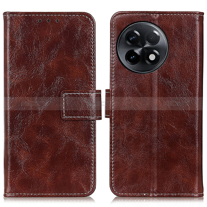 Coque Portefeuille Livre Cuir Etui Clapet K04Z pour OnePlus Ace 2 Pro 5G Marron Plus