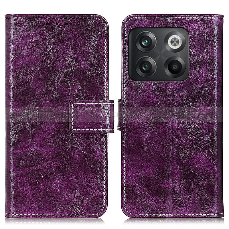 Coque Portefeuille Livre Cuir Etui Clapet K04Z pour OnePlus Ace Pro 5G Violet Plus