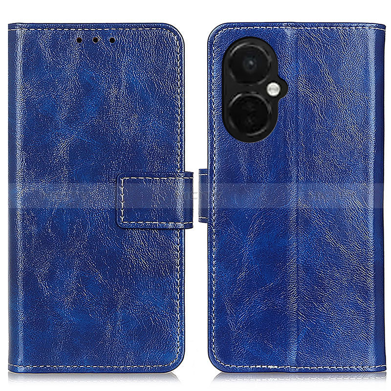 Coque Portefeuille Livre Cuir Etui Clapet K04Z pour OnePlus Nord CE 3 5G Bleu Plus