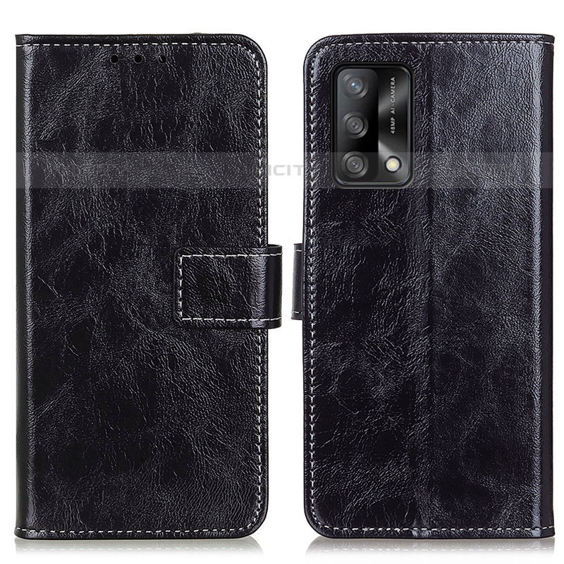 Coque Portefeuille Livre Cuir Etui Clapet K04Z pour Oppo A74 4G Noir Plus