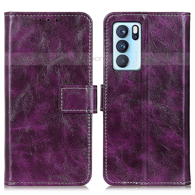 Coque Portefeuille Livre Cuir Etui Clapet K04Z pour Oppo Reno6 Pro 5G India Plus