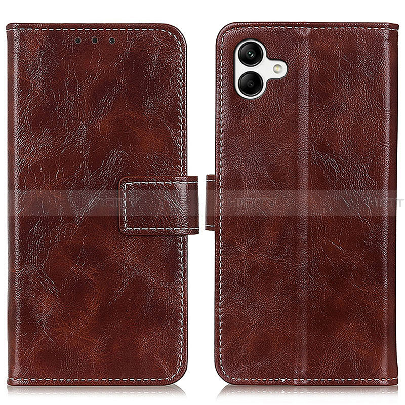 Coque Portefeuille Livre Cuir Etui Clapet K04Z pour Samsung Galaxy A05 Marron Plus