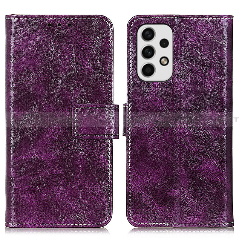 Coque Portefeuille Livre Cuir Etui Clapet K04Z pour Samsung Galaxy A23 4G Violet Plus