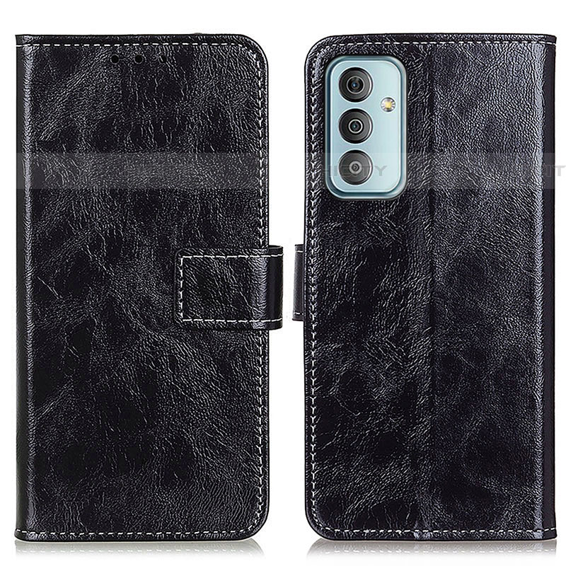 Coque Portefeuille Livre Cuir Etui Clapet K04Z pour Samsung Galaxy M13 4G Noir Plus