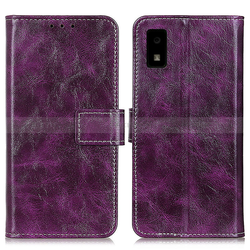 Coque Portefeuille Livre Cuir Etui Clapet K04Z pour Sharp Aquos wish Violet Plus