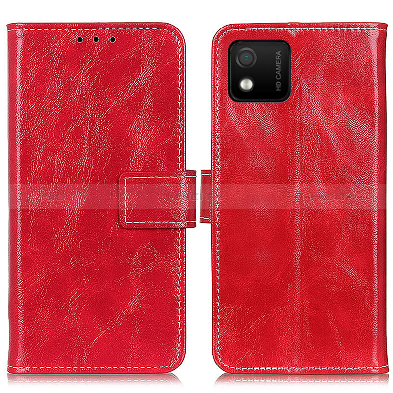 Coque Portefeuille Livre Cuir Etui Clapet K04Z pour Wiko Y52 Rouge Plus