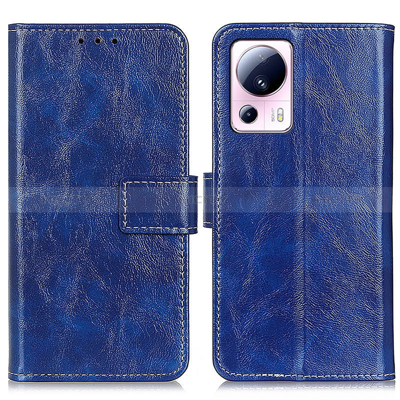 Coque Portefeuille Livre Cuir Etui Clapet K04Z pour Xiaomi Civi 2 5G Bleu Plus