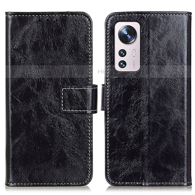 Coque Portefeuille Livre Cuir Etui Clapet K04Z pour Xiaomi Mi 12 Lite 5G Noir Plus