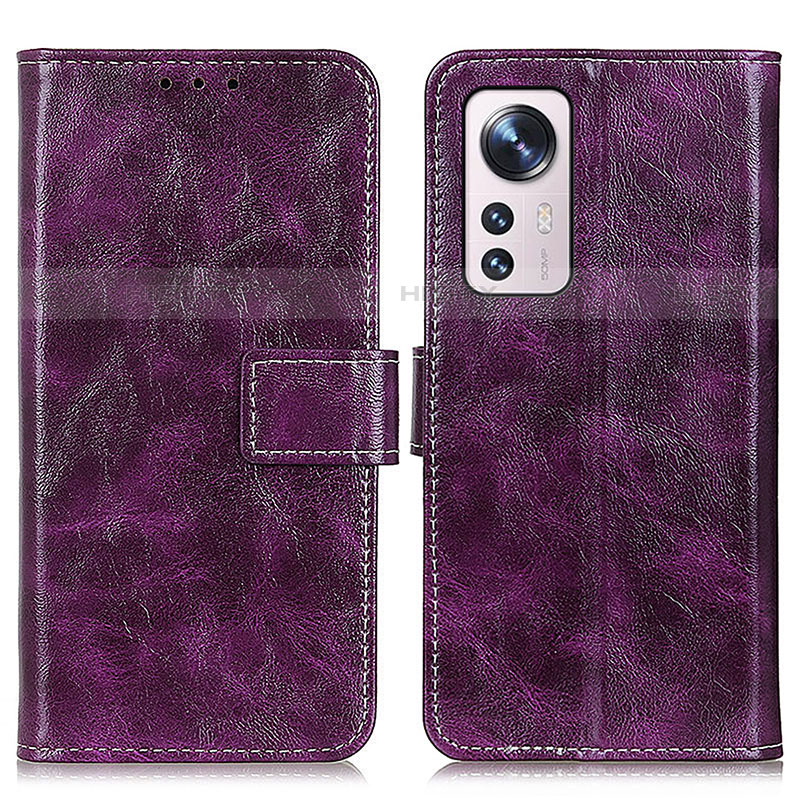 Coque Portefeuille Livre Cuir Etui Clapet K04Z pour Xiaomi Mi 12 Lite 5G Violet Plus