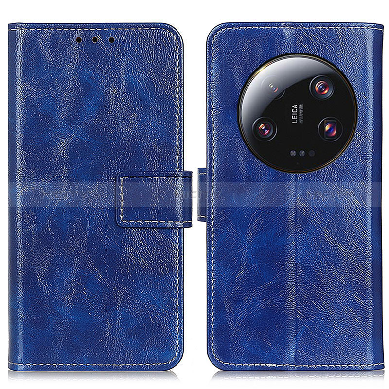 Coque Portefeuille Livre Cuir Etui Clapet K04Z pour Xiaomi Mi 13 Ultra 5G Bleu Plus