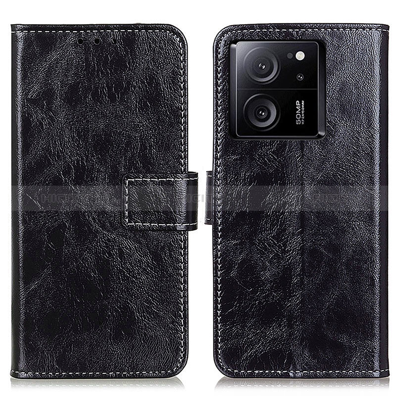 Coque Portefeuille Livre Cuir Etui Clapet K04Z pour Xiaomi Mi 13T 5G Noir Plus