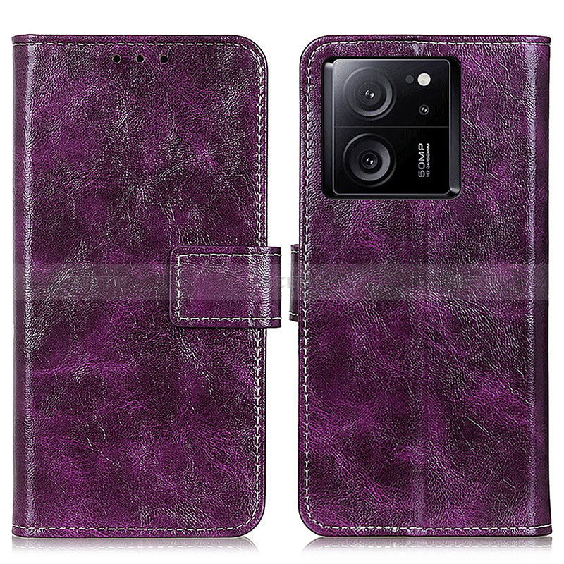 Coque Portefeuille Livre Cuir Etui Clapet K04Z pour Xiaomi Mi 13T 5G Violet Plus