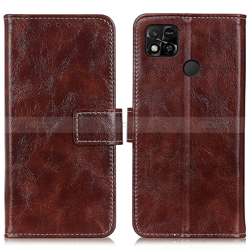 Coque Portefeuille Livre Cuir Etui Clapet K04Z pour Xiaomi POCO C3 Marron Plus