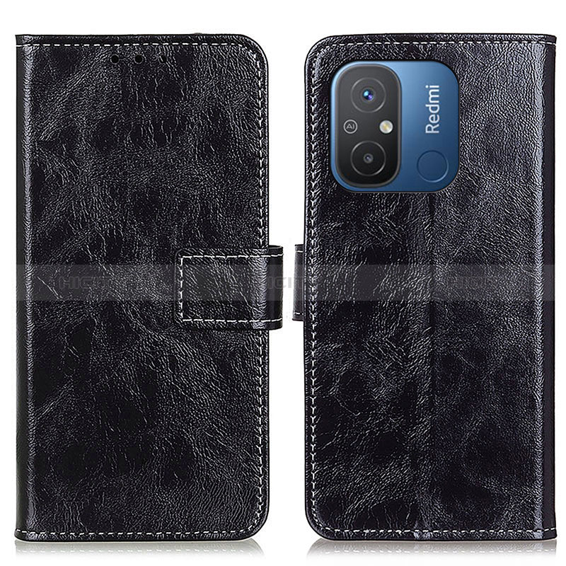 Coque Portefeuille Livre Cuir Etui Clapet K04Z pour Xiaomi Poco C55 Noir Plus