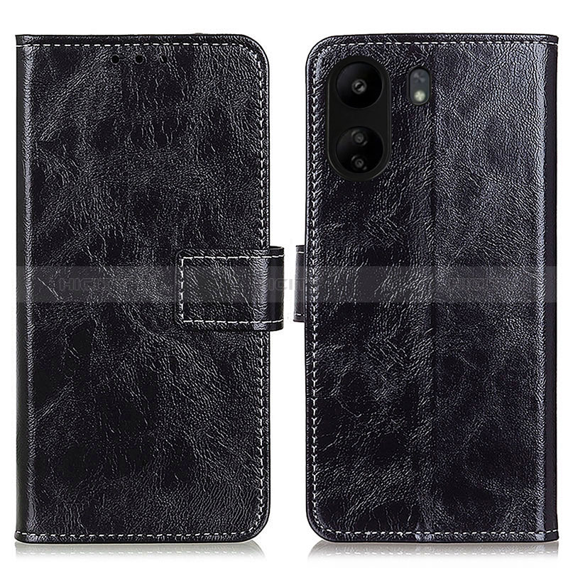 Coque Portefeuille Livre Cuir Etui Clapet K04Z pour Xiaomi Poco C65 Noir Plus