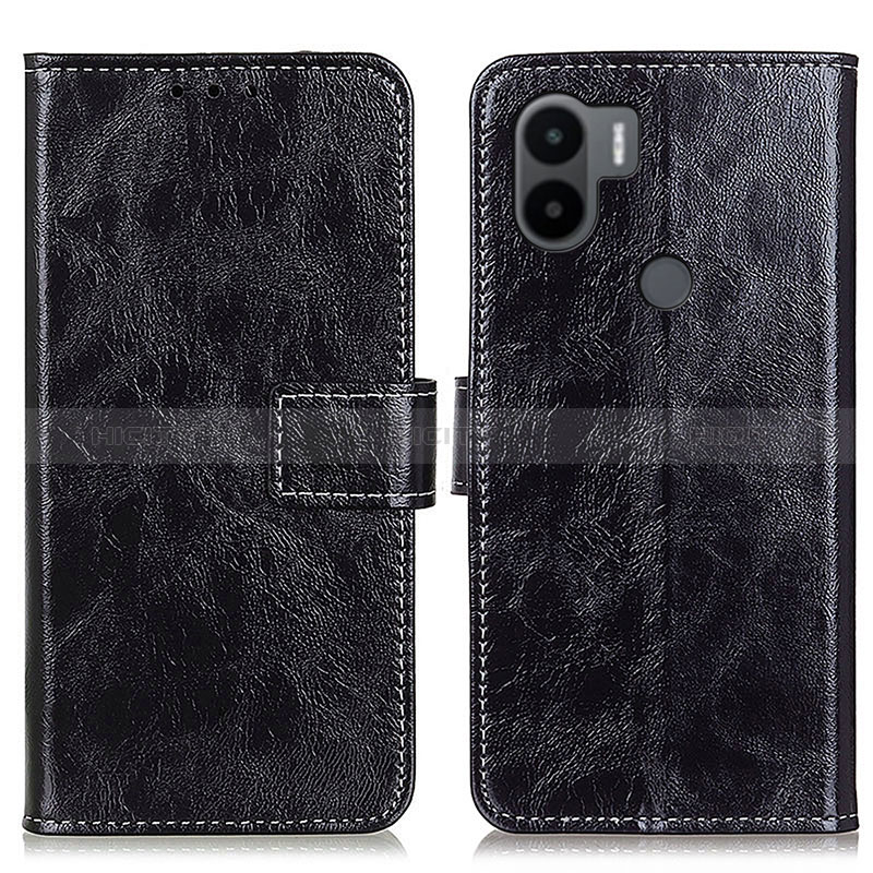 Coque Portefeuille Livre Cuir Etui Clapet K04Z pour Xiaomi Redmi A1 Plus Noir Plus